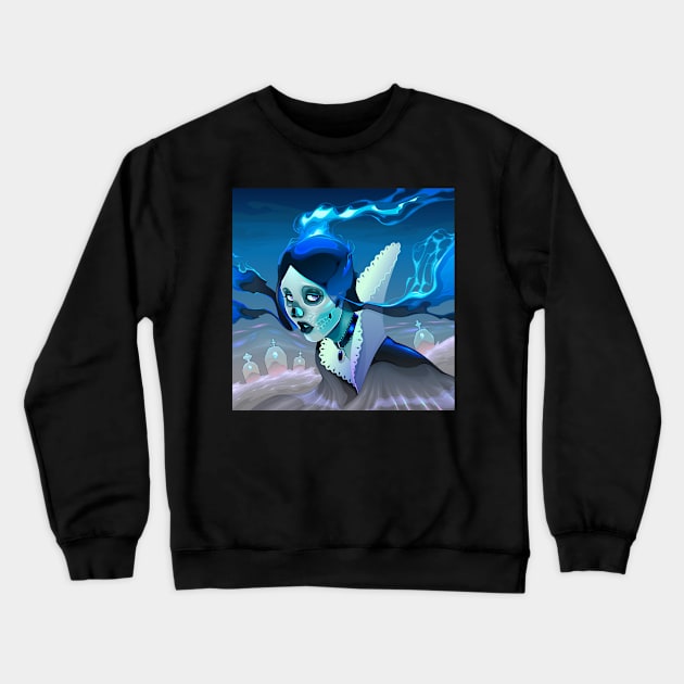 Ghost Girl Crewneck Sweatshirt by ddraw